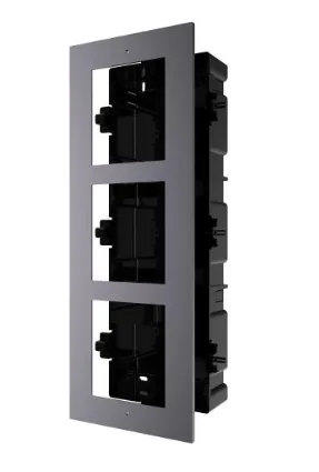 Produit Pose et Fourniture HikVision Boîtier de montage encastré 3 emplacements pour interphone vidéo DS-KD-ACF3/PLASTIC Image