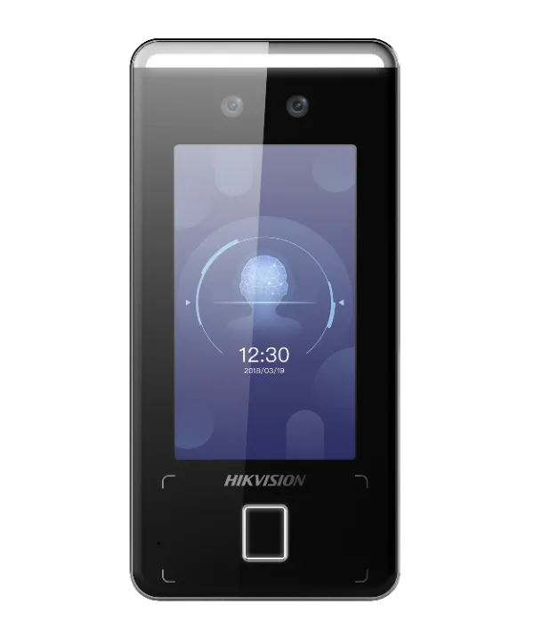 Produit Pose et Fourniture HIKVISION  Contrôle d´accès et de présence Visage, empreinte digitale, carte MF, QR et PIN DS-K1T341CMF Image